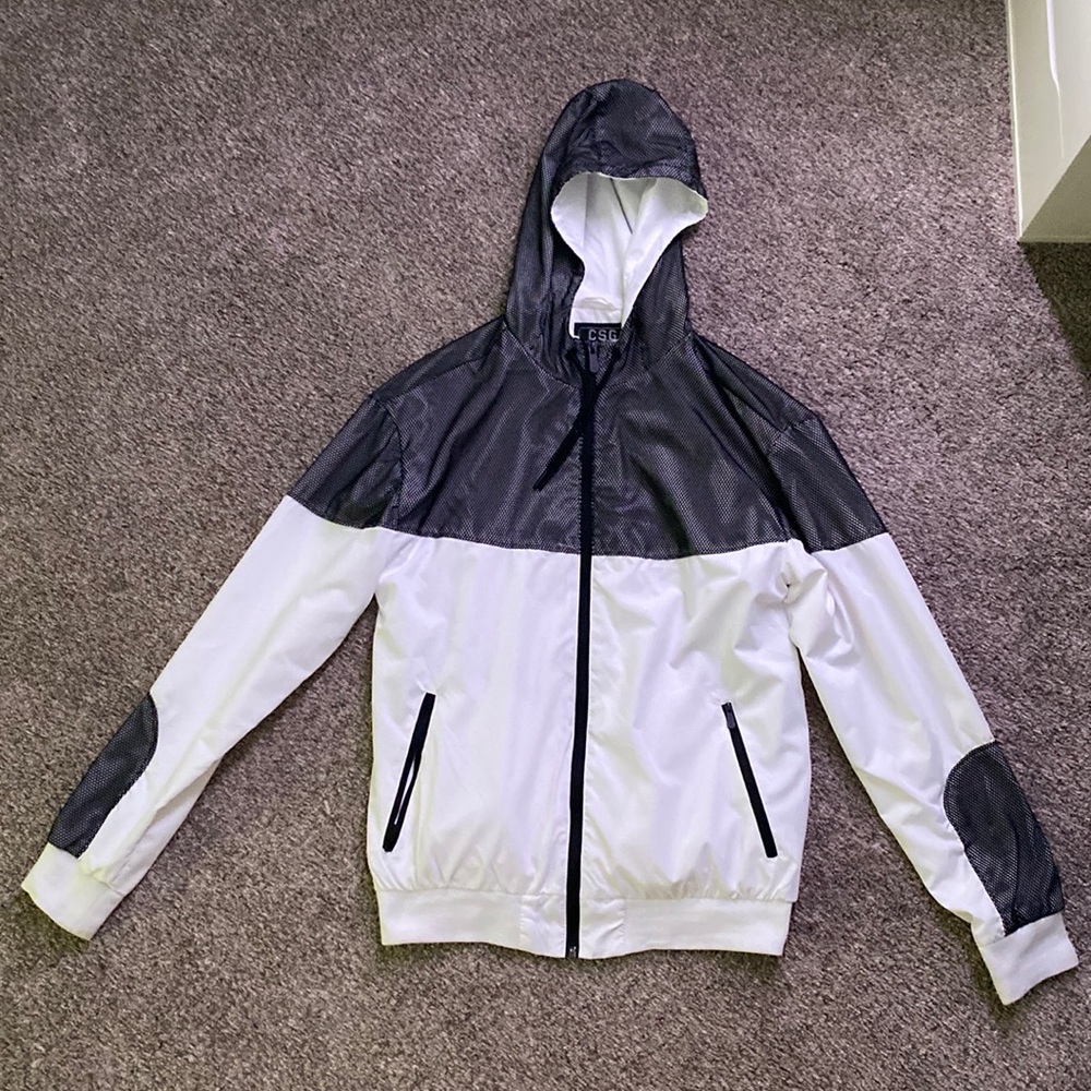 Champs Sports Gear Jacket, Medium, Black/White